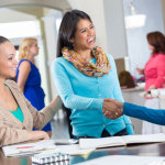 women-shaking-hands - making the right connections