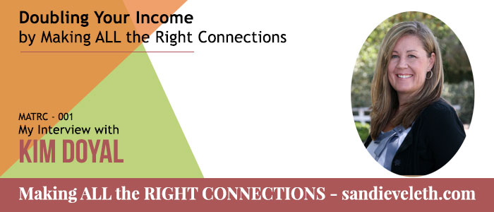 Interview with Kim Doyal on Making ALL the Right Connections Podcast